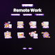 Remote Work 3D Icon 