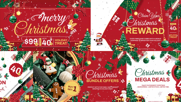 Christmas Sale Promo After Effect Product Promo template preview