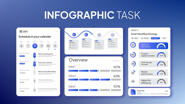 Infographic Task Logo Stings template preview