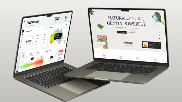 Laptop Mockup Presentation Product Promo template preview