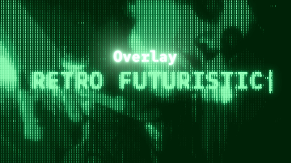 Retro Futuristic Overlay Elements template preview