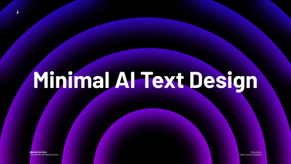 Abstract AI-Intro  AE Titles template preview