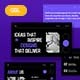 Black and Purpple Creative Company Profile Google Slides Presentation 
