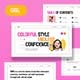 White Pink and Orange Colorful Fashion Company Profile Google Slides Presentation 