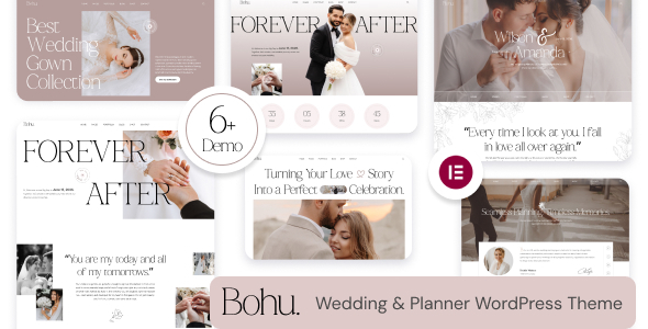 Bohu – Wedding & Planner WordPress Theme