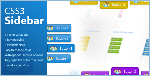 CSS3 Sidebar - vertical & horizontal - CodeCanyon Item for Sale