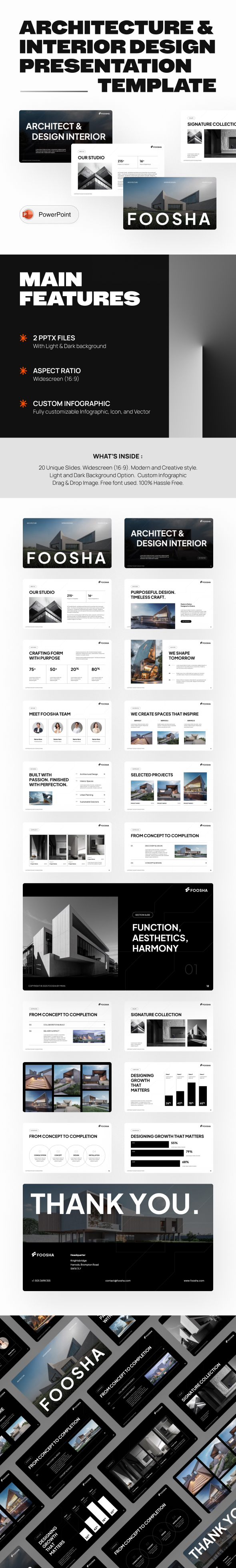 Foosha – Architecture & Design Interior Presentation Template