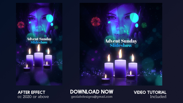 Advent Sunday Slideshow Openers template preview