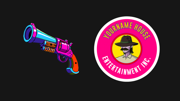 Animated Character Logo Logo Stings template preview