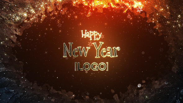 New Year Greeting Titles template preview
