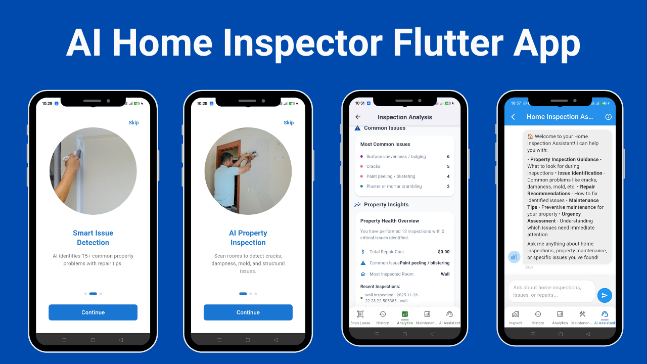 AI Home Inspector Flutter App | Home Inspection & Maintenance App by ...