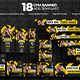 Gym & Fitness Banner Ads Pack – 18 Web & Social Media Sizes 