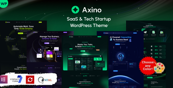 Axino – SaaS & Tech Startup WordPress Theme