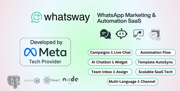 Whatsway | WhatsApp Marketing & Automation SaaS Platform with Bots, Chats, Bulk Sender & AI