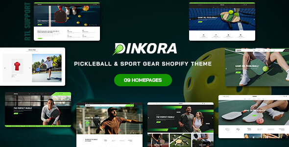 Dinkora – Pickleball & Sport Gears Shopify Theme