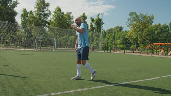 Substitution on Football Pitch alt