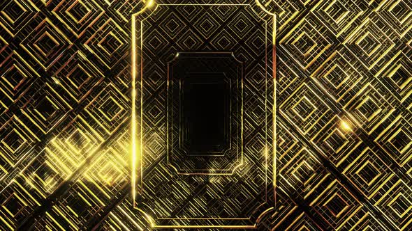 Golden Anniversary Card In Art Deco Style 03 4K alt