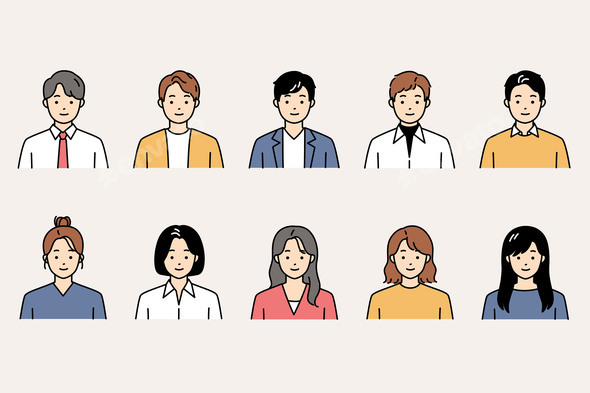 A Variety of Illustrations Featuring a Diverse