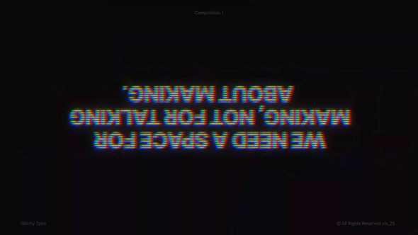 Glitchy Typo Titles template preview