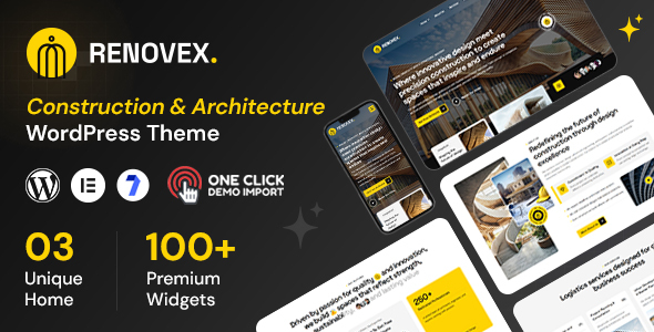 Renovex – Construction & Architecture WordPress Theme