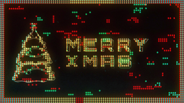 Retro Christmas Intro Titles template preview
