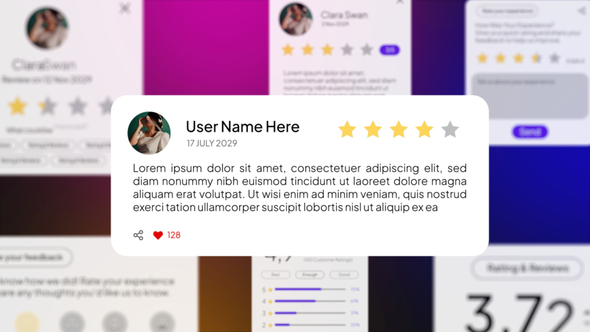 Ratings & Reviews Product Promo template preview