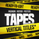 Vertical Motion Tape Titles - VideoHive Item for Sale