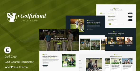 Golfisland – Golf Club & Course Elementor WordPress Theme