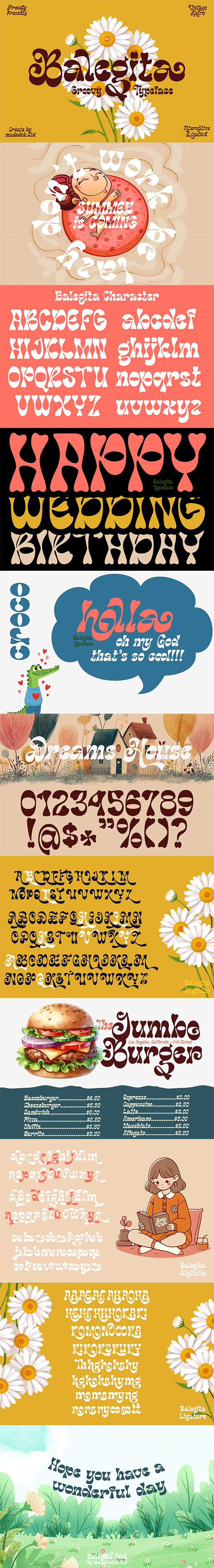 Balegita Groovy Typeface