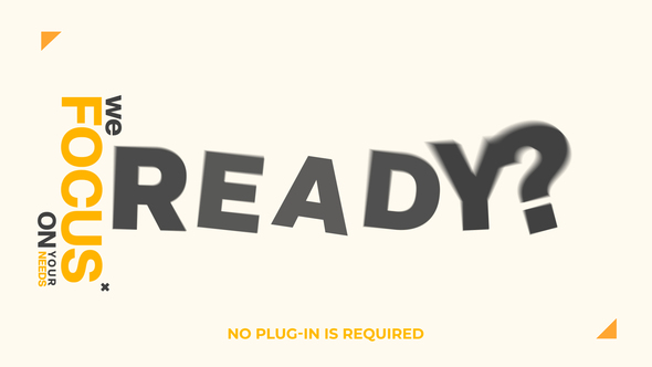 Kinetic Typography Intro Video Displays template preview