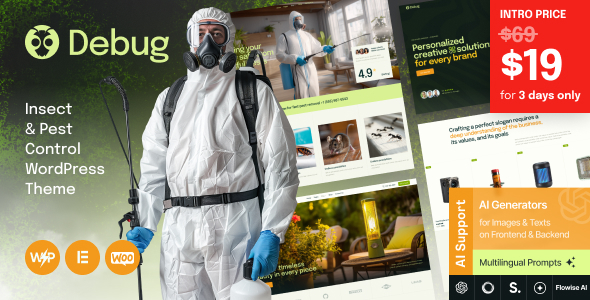 Debug – Insect & Pest Control WordPress Theme