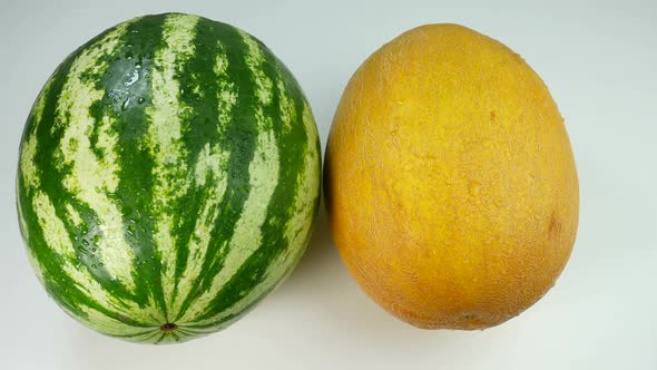 Appetizing Melon And Watermelon