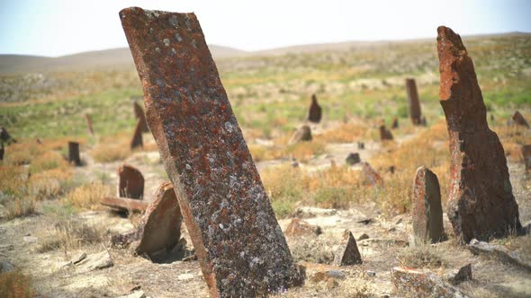 Tombstones And Obelisks in The Prehistoric Cemetery alt