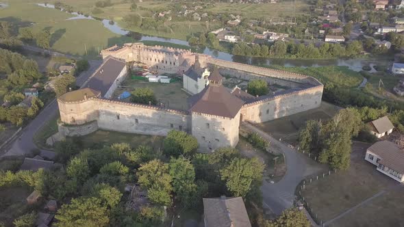 Ruined Medzhybizh Castle Situated at Southern Bug Rivers, Ukraine alt