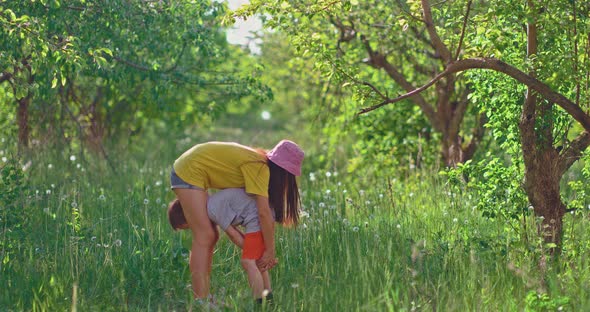 Boy Does a Trick on the Street on the Lawn alt