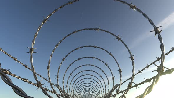 spiral barbed wire