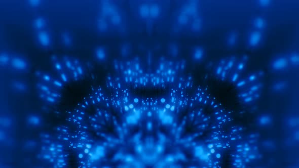 Neon Blue Vj Loops Background 4K