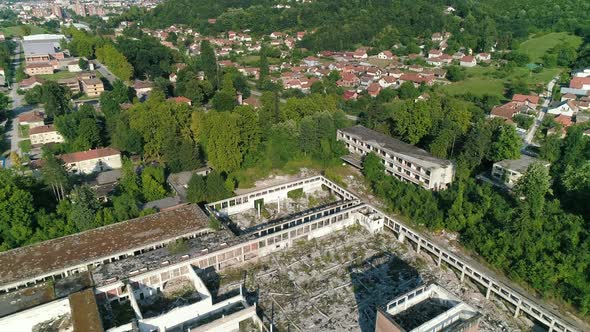Abandoned Factory Complex Viskoza Loznica Serbia Management Building
