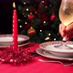 Champagne on Christmas Red Table Set - VideoHive Item for Sale