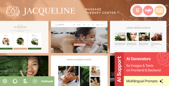 Jacqueline | Spa & Massage Salon Beauty Theme