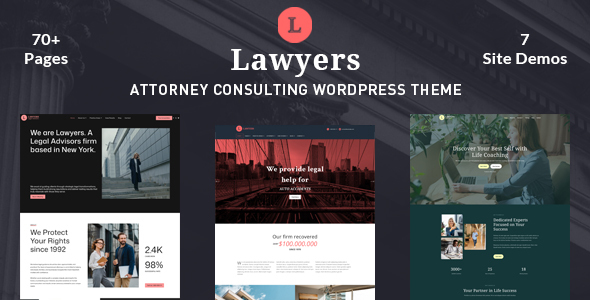 Lawyers - Attorney Consulting WordPress Theme
