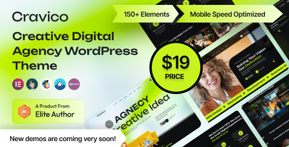 Cravico – Creative Digital Agency WordPress Theme