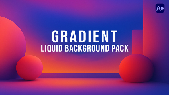 Liquid Gradients Background Pack Elements template preview