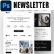 Business Solution Services Email Newsletter PSD Template 