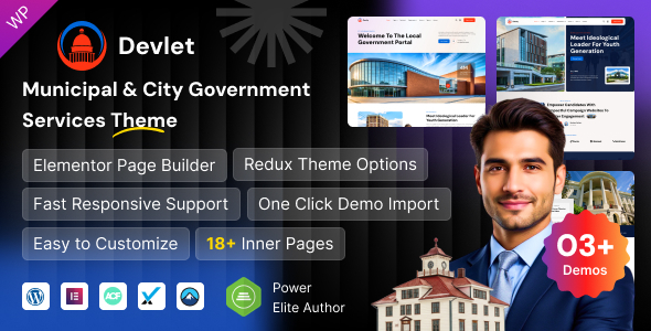 Devlet – Municipal & City Government WordPress Theme