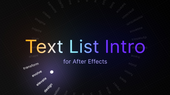 Interactive Text Animations Titles template preview