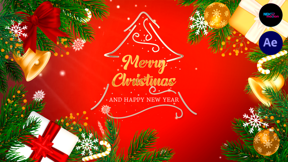 Merry Christmas and Happy New Year Wishes Openers template preview