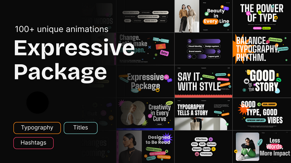 Expressive Pack broadcast-packages template preview