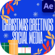 Christmas Greetings Social Media PACK After Effect - VideoHive Item for Sale