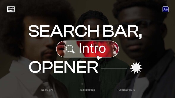 Search Bar Intro Opener Openers template preview